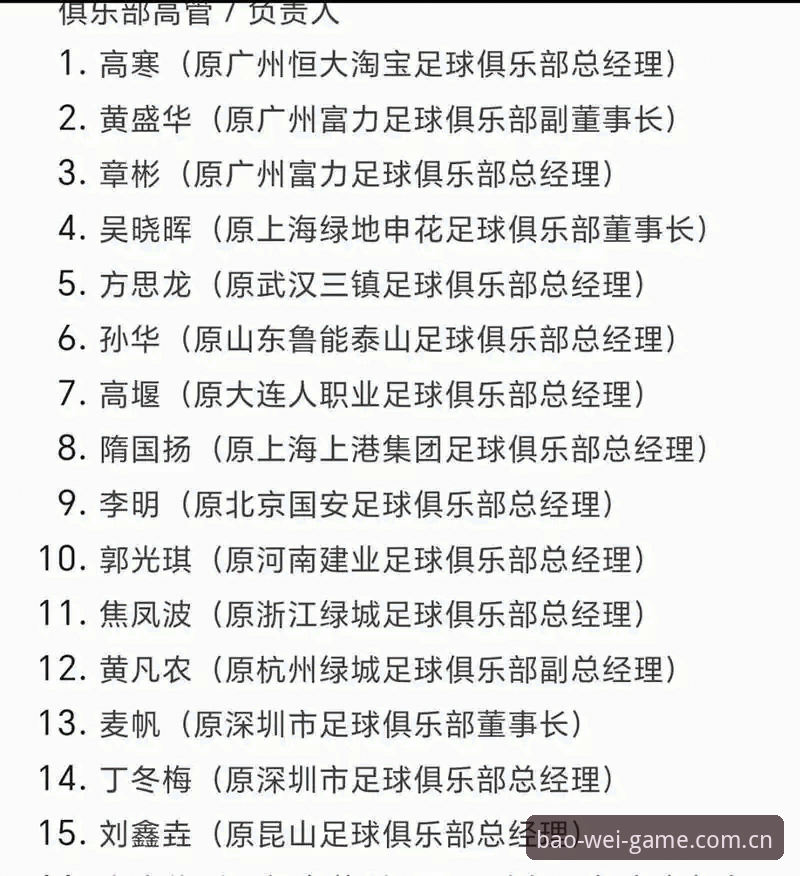 宝威体育苹果下载 中国足球禁足名单解读指南:在宝威体育平台洞悉赛事公平性新动态